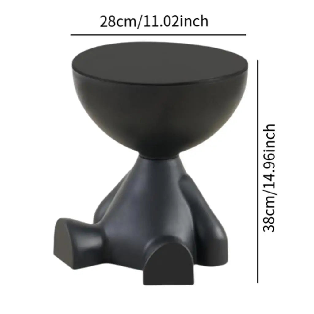 Cream Side End Table Creative Flat Coffee Table Flat Head Corner Table For Nightstand Drink Table Bedroom Bathroom Office