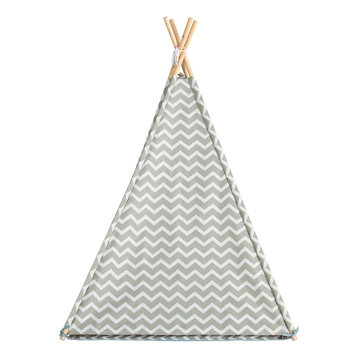 SoBuy OSS03 Tipite Tent Game tent tent for Kids 1 Door and 1 Window Playhouse Kids tent Indian White/Grey