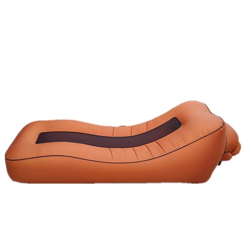 Inflatable Sofa Portable Air Bed Outdoor Airbed Noon Break Bed Camping Casual Beach Recliner Floatation Bed