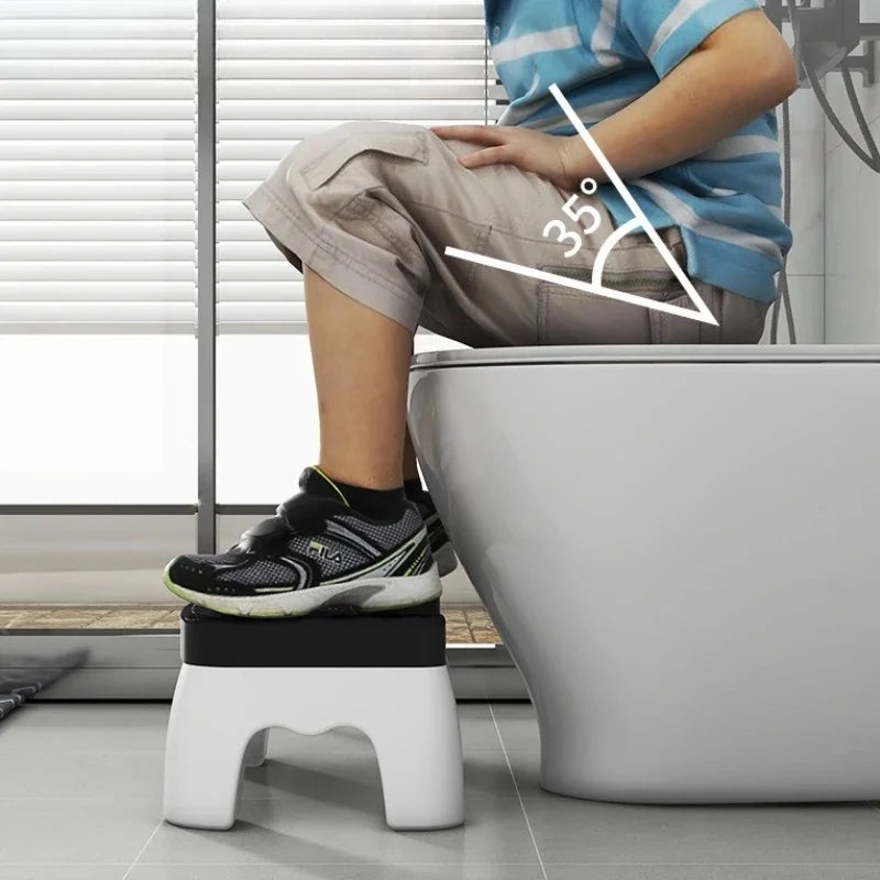 Anti Slip Toilet Step Stool Comfort Squat Posture Foot Stool Portable Bathroom Assistance Footrest For Adults Kids All Ages