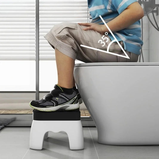 Anti Slip Toilet Step Stool Comfort Squat Posture Foot Stool Portable Bathroom Assistance Footrest For Adults Kids All Ages