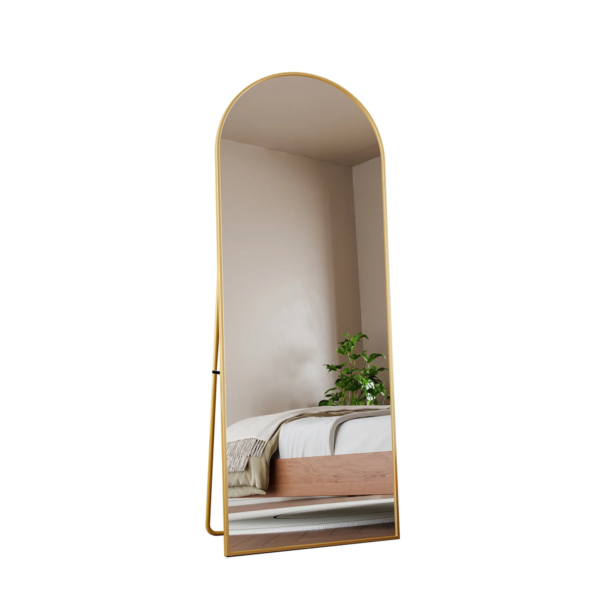 Full Length Mirror,Standing Mirror with Black Frame, Large Wall Mirror for Standing, Leaning or Hanging