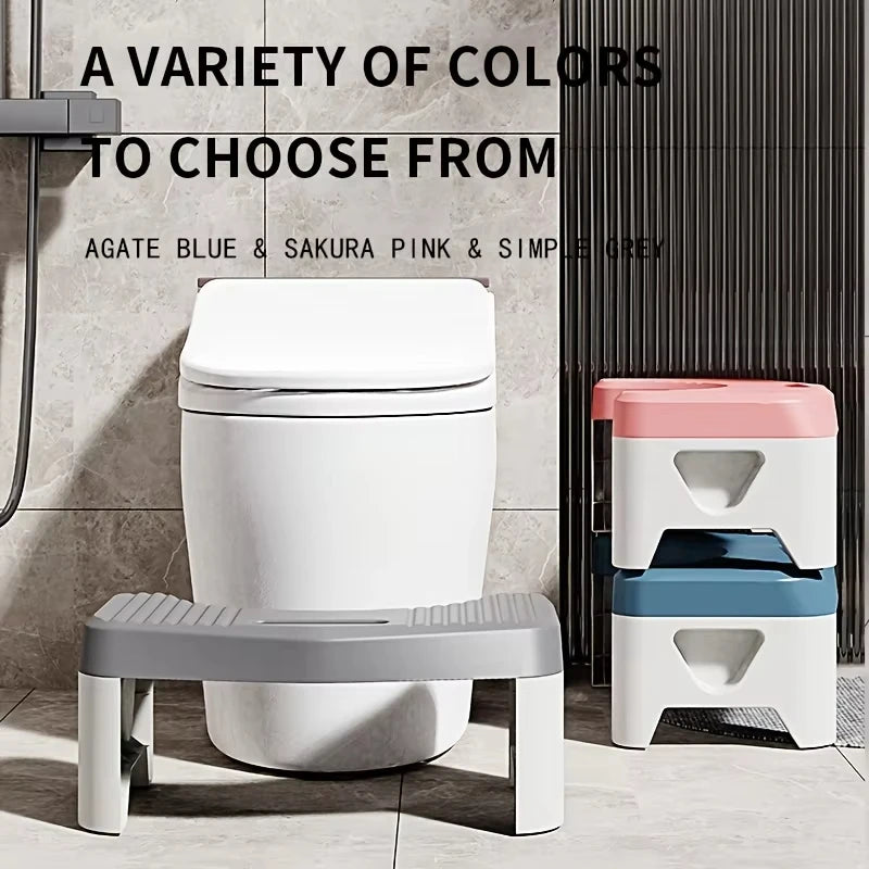 Comfort Toilet Stool for Adult Kids Pregnant Women, Squatting Aid Footstool.