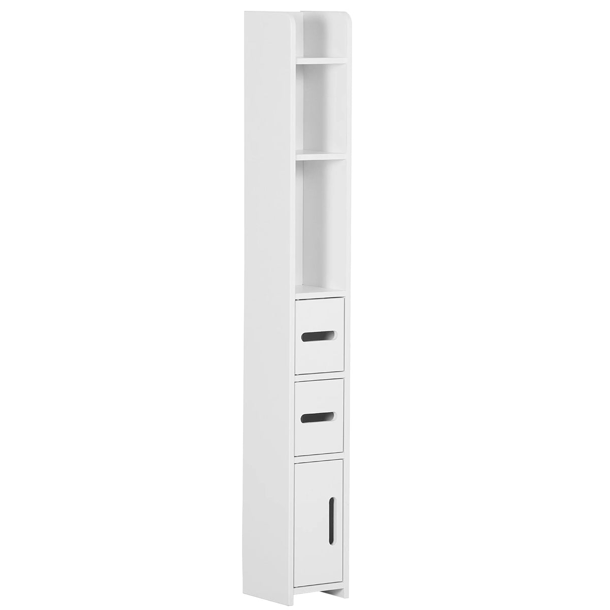 Kleankin Tall Bathroom Cabinet with 3 Doors and 3 Shelves 15X17X120 cm