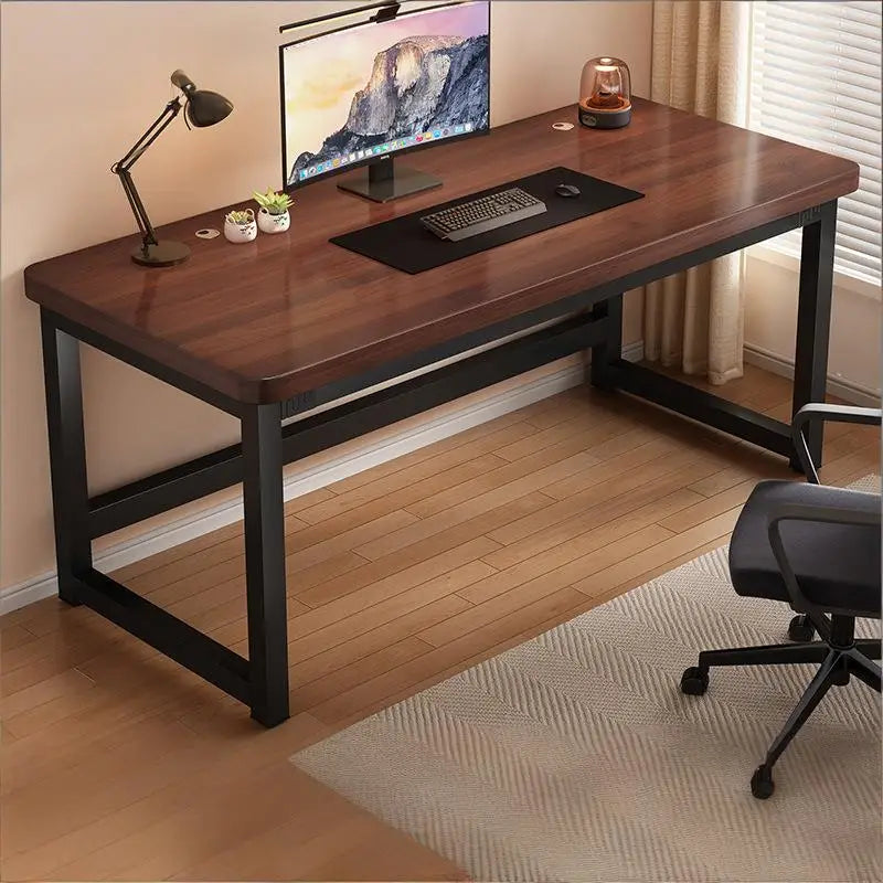 Solid Wood Computer Desk, Study Desk, Writing Desk, Long Table, Simple Bedroom Gaming Desk, Workbench