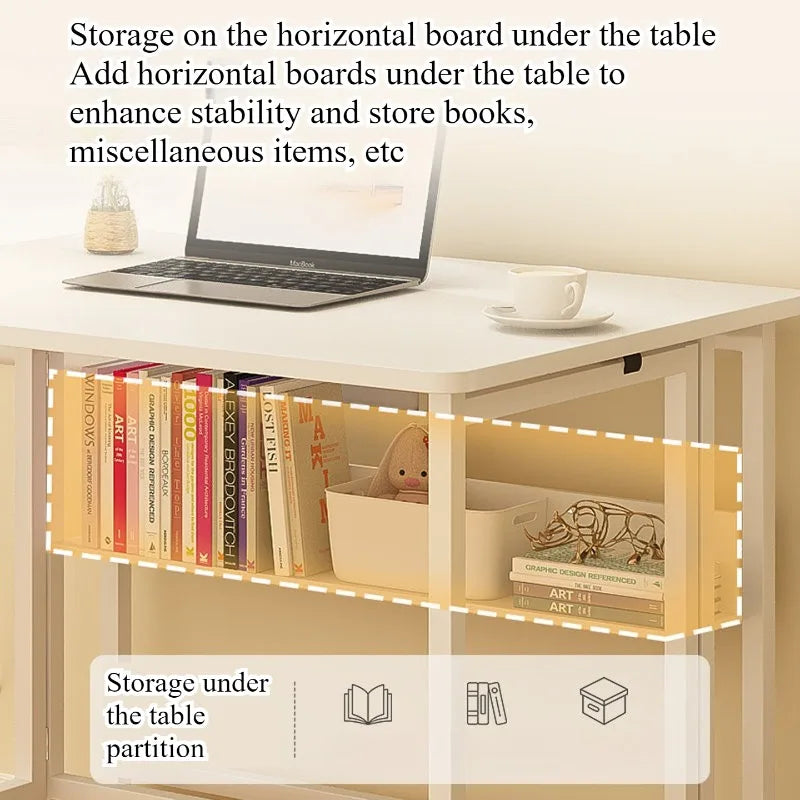 Small apartment folding table does not occupy an area, removable desk, home computer table, lazy bedside table, simplestudytable