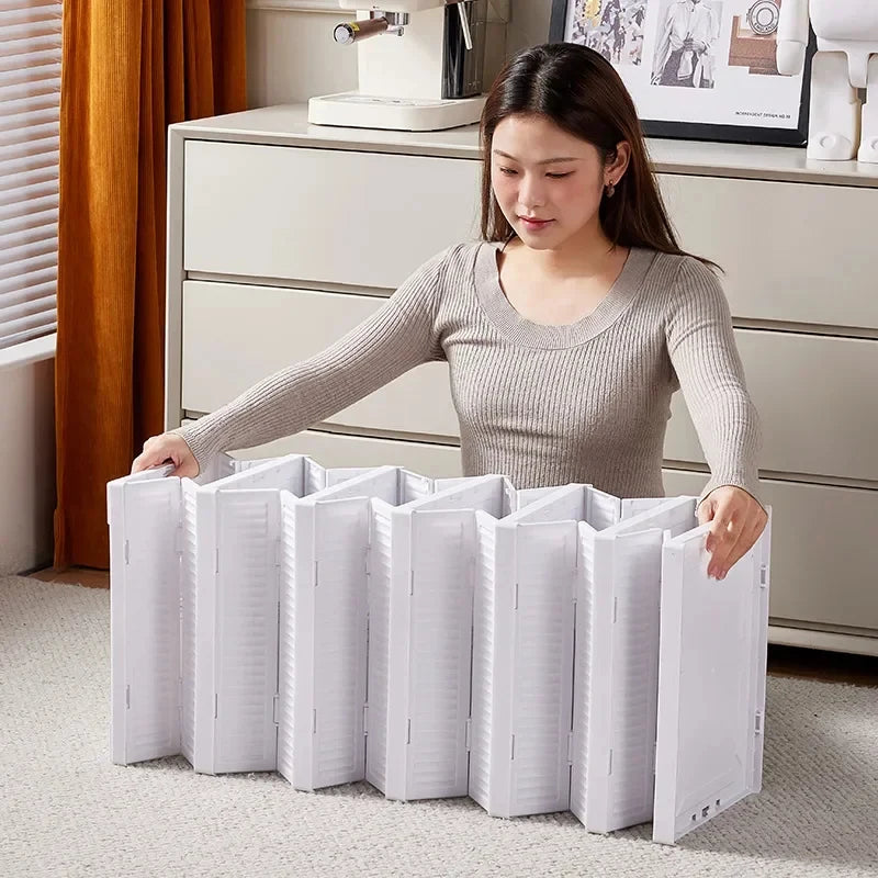 1/3/6 Layers Foldable Shoes Storage Box Transparent Sneaker Shoes Box Stackable Dustproof Cabinet Shoe Organizers Rack Shelf