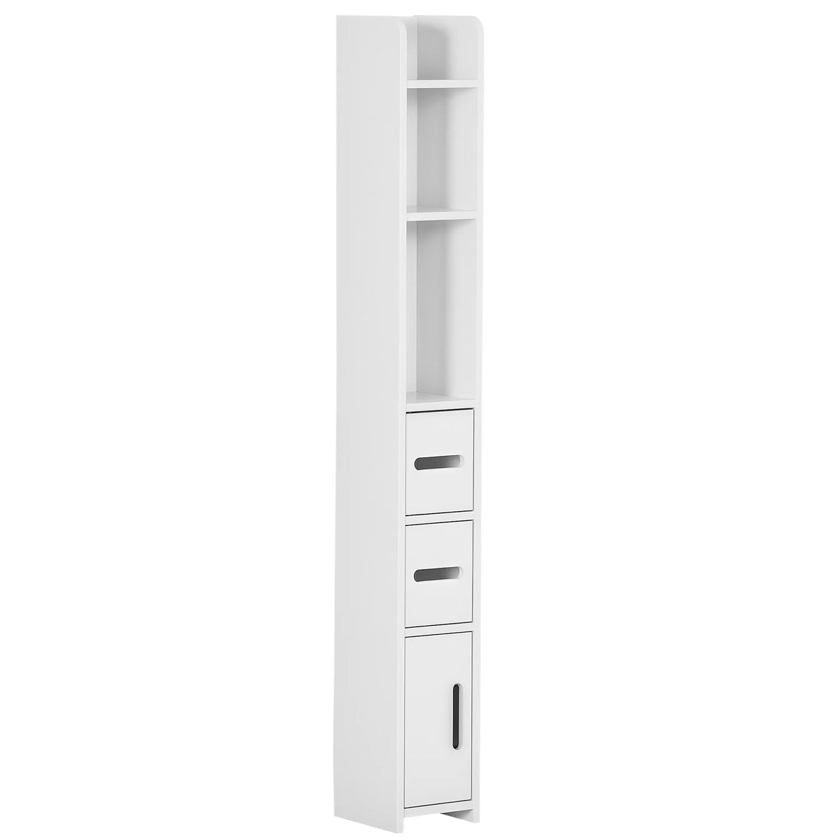 Kleankin Tall Bathroom Cabinet with 3 Doors and 3 Shelves 15X17X120 cm