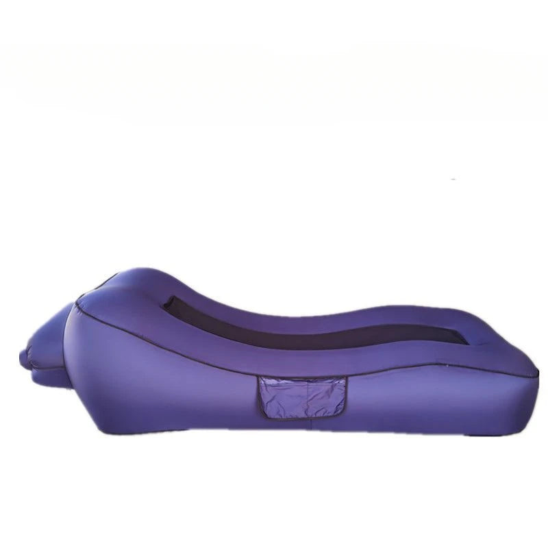 Inflatable Sofa Portable Air Bed Outdoor Airbed Noon Break Bed Camping Casual Beach Recliner Floatation Bed