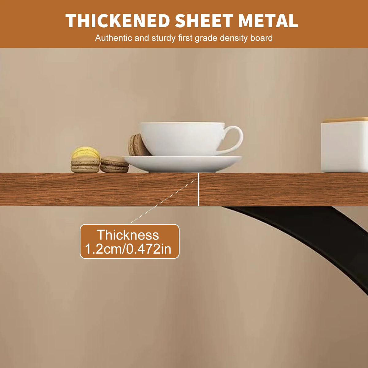 Sofa Side Table Coffee Table Modern Tiered Round Side Table - Double Layer Storage Accent Table for Living Room & Bedroom